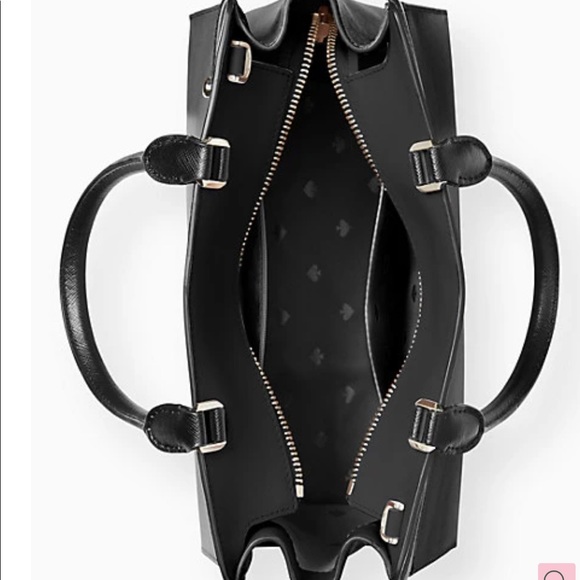 Kate spade black staci medium satchel 🔥new !! - Picture 4 of 9